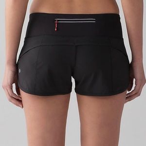 Lululemon Speed Short Block-It Pocket in Black